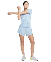 Nike Women's One Dri-fit Mid-Rise Brief-Lined Shorts