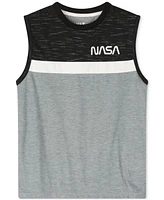 Max & Olivia Boys Nasa Graphic Muscle Tank Top Shorts Pajamas, 2 Piece Set