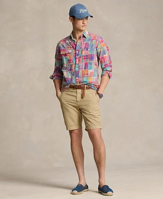 Polo Ralph Lauren Men's 8.5-Inch Classic-Fit Linen-Cotton Shorts