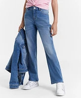 Tommy Hilfiger Big Girls Mid-Rise Flare-Leg Jeans