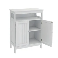 Bathroom Standing Storage With Double Shutter Doors Cabinet