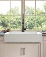 30 L X 19 W Farmhouse/Apron Front Ceramic Kitchen Sink
