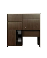 Streamdale Furniture Home Office Computer Desk With Hutch