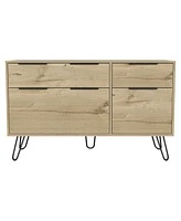 Streamdale Furniture Stowe 4-Drawer Dresser Light Oak