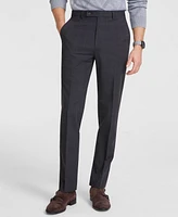 Calvin Klein Men's Slim-Fit Plaid Dress Fall Pants