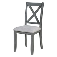 Streamdale Furniture 6-Piece Family Dining Room Set Solid Wood Space Saving Foldable Table And 4 Chairs With Bench