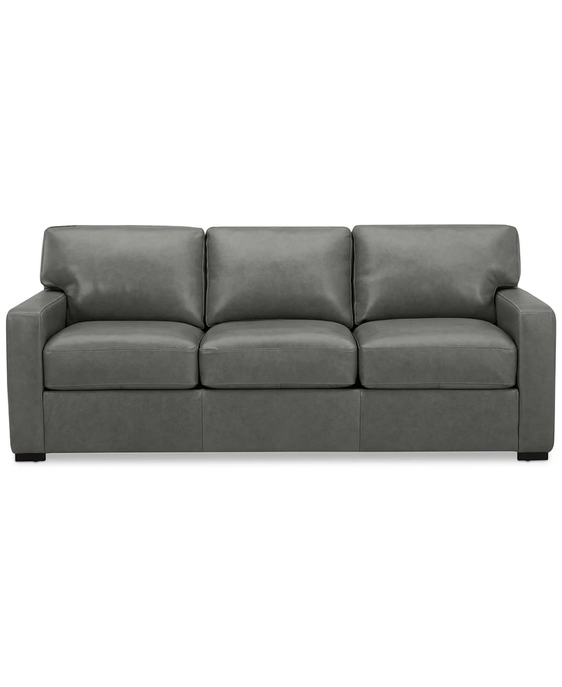 Radley 74" Leather Apartment Sofa, Created for Macy's