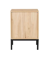 Simplie Fun Set Of 2 Rectangle Rattan Bedside Table Nightstand With Drawer 2