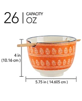 Certified International Carnival Multi Set of 2 Ramen Bowls, 2 Asst