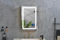 Streamdale Furniture Led Lighted Bathroom Medicine Cabinet With Mirror, Surface Lighted Medicine Cabinet, Dimmable