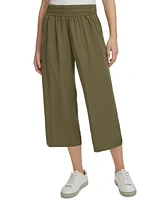 Calvin Klein Jeans Petite Cropped Twill Pull-On Pants