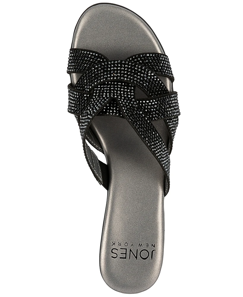 Jones New York Enny Embellished Slide Sandals, Created for Macy's