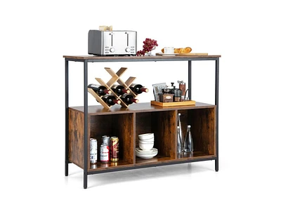 Slickblue Modern Kitchen Buffet Sideboard with 3 Compartments