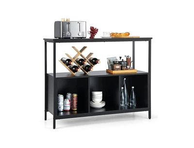 Slickblue Modern Kitchen Buffet Sideboard with 3 Compartments