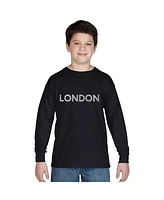 La Pop Art Boys Word Long Sleeve - London Neighborhoods
