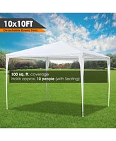 Yescom 10'x10' Party Wedding Tent Canopy Heavy Duty Gazebo Pavilion Events Patio Outdoor