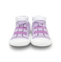 Komuello Infant Girl Breathable Washable Non-Slip Sock Shoes Walker - Violet