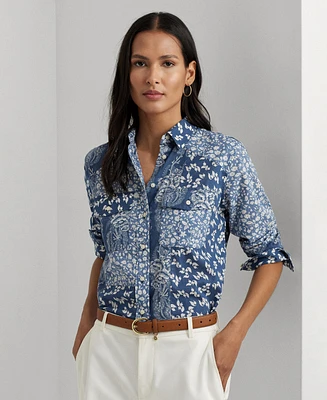 Lauren Ralph Lauren Women's Patchwork Floral Shirt