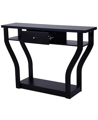 Slickblue Modern Sofa Accent Table with Drawer