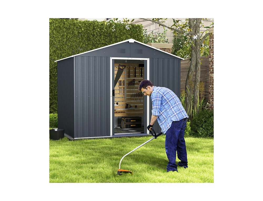Slickblue Outside Storage Shed with Lock Air Window