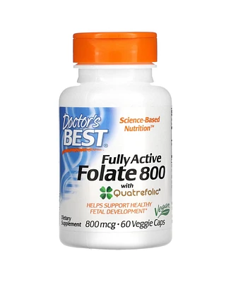 Doctor's Best Fully Active Folate 800 with Quatrefolic 800 mcg - 60 Veggie Caps