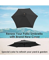 9 Ft Patio Umbrella Replacement Canopy Market Top Cover Table Outdoor Pool