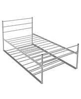 Slickblue Metal Bed Frame Platform with Headboard