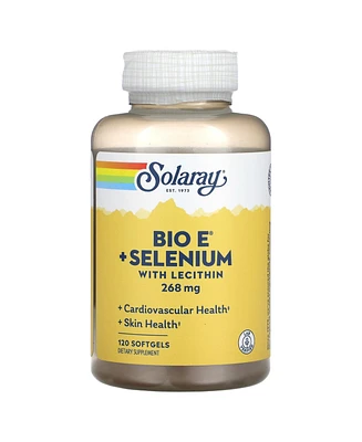 Solaray Bio E + Selenium with Lecithin 268 mg - 120 Softgels (134 mg per Softgel)