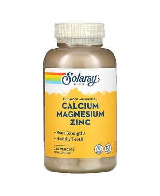 Solaray Calcium Magnesium Zinc - 250 VegCaps - Assorted Pre