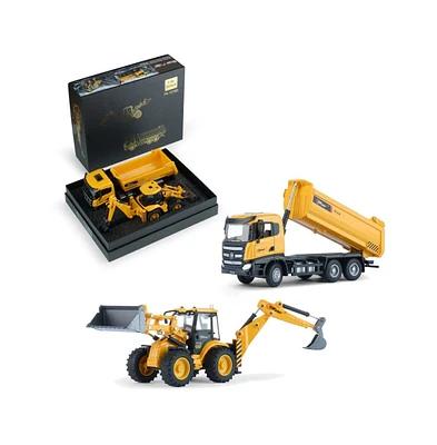 Top Race Realistic Construction Trucks , Great Gift Idea for Boys and Kids