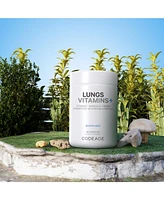 Codeage Lungs Vitamins, A, C, D, E, B6, Milk Thistle Lung Supplement, Zinc & Magnesium, Cordyceps, Reishi, Ginger, Peppermint Leaf & Organic Herbs Cle