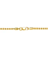 14k Gold Necklace, 16" Diamond-Cut Popcorn Chain (1-5/8mm)