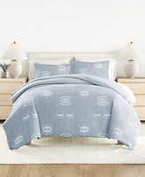 Kaycie Gray Evil Eye Printed 2-Pc. Duvet Cover Set, Twin/Twin Xl