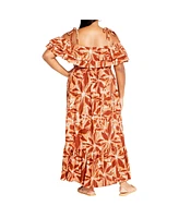 City Chic Plus Size Runaway Maxi Dress