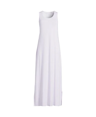 Lands' End Women's Sleeveless Cooling Long Nightgown