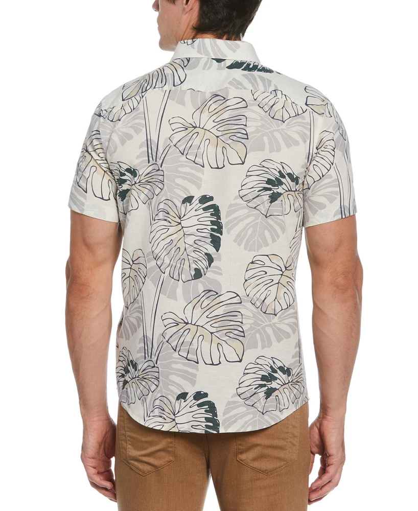Perry Ellis Men's Leaf-Print Shirt