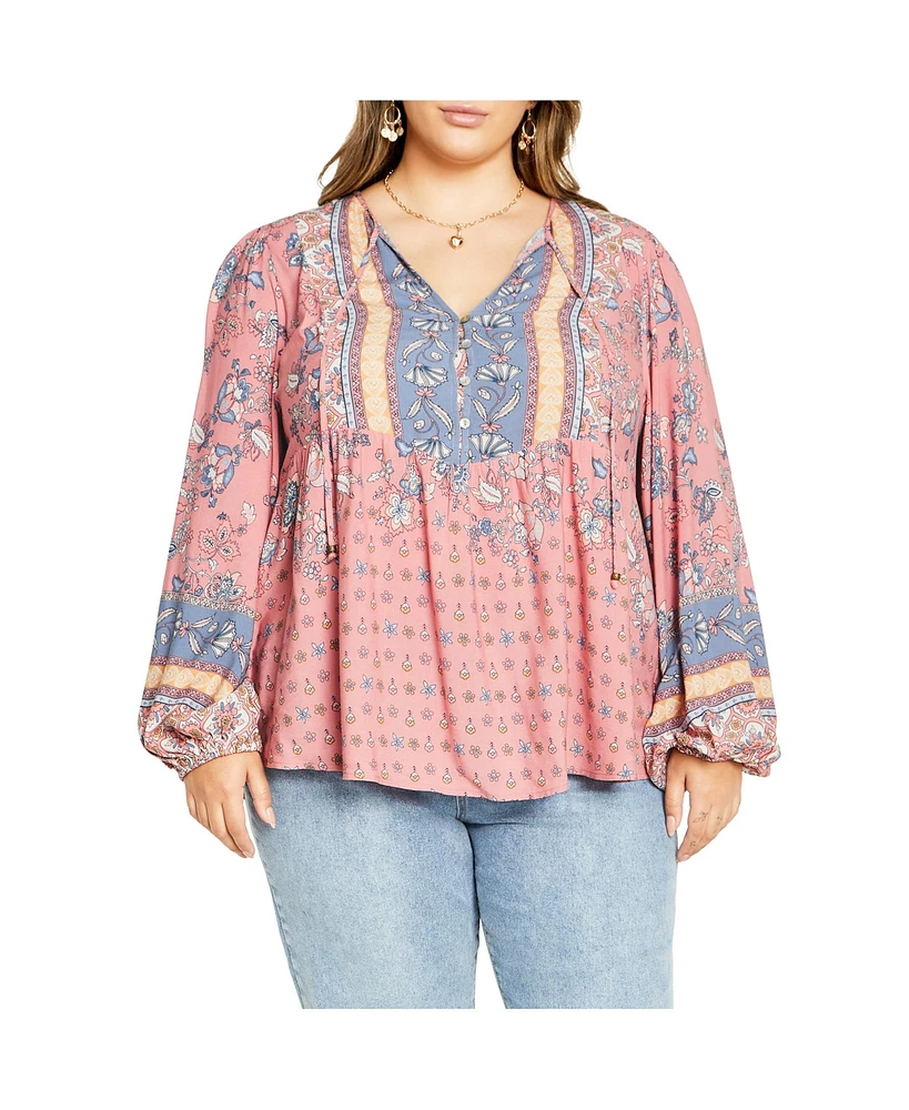 City Chic Women's Angel Falls Top