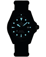 Certina Men's Swiss Automatic Ds Action Black Synthetic Nylon Strap Watch 43mm