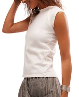 Free People Women's Riley Cotton Raglan-Sleeve Top