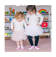 Komuello Infant Girl Breathable Washable Non-Slip Sock Shoes T-Strap Heart