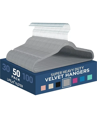 Lifemaster Pcs. of Velvet Non-Slip Hangers for Clothes