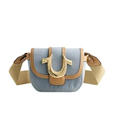 True Religion Mini Flap Denim Crossbody