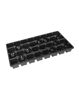 Sunpack 22 x 10.5in Heavy Duty 32 Cell Carrying Tray, Black