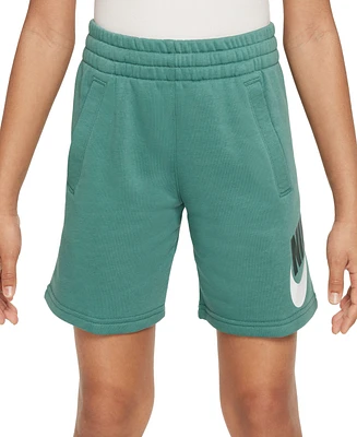 Nike Big Kids Sportswear Club Fleece Logo-Print French Terry Shorts