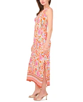 Msk Women's Printed Hardware Sleeveless Maxi Dress