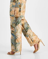 Guess Women's Ida Jacquard Cargo Pants
