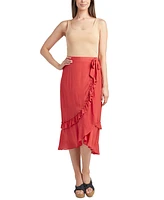 Bcx Juniors' Ruffled Pull-On Tulip-Hem Skirt