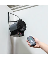 Newair 2-in-1 Freestanding or Ceiling/Wall Mounted 240v Electric Garage Heater, 500 sq. ft. with Remote Control, Perfect for Garages, Workshops and Mo