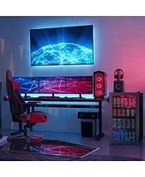 Newair Prismatic Series Can Beverage Refrigerator with Rgb HexaColor Led Lights, Gaming Fridge, Mini Fridge for Game Room