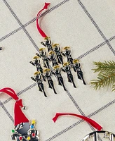 Nambe Pipers 12 Days of Christmas Holiday Ornament